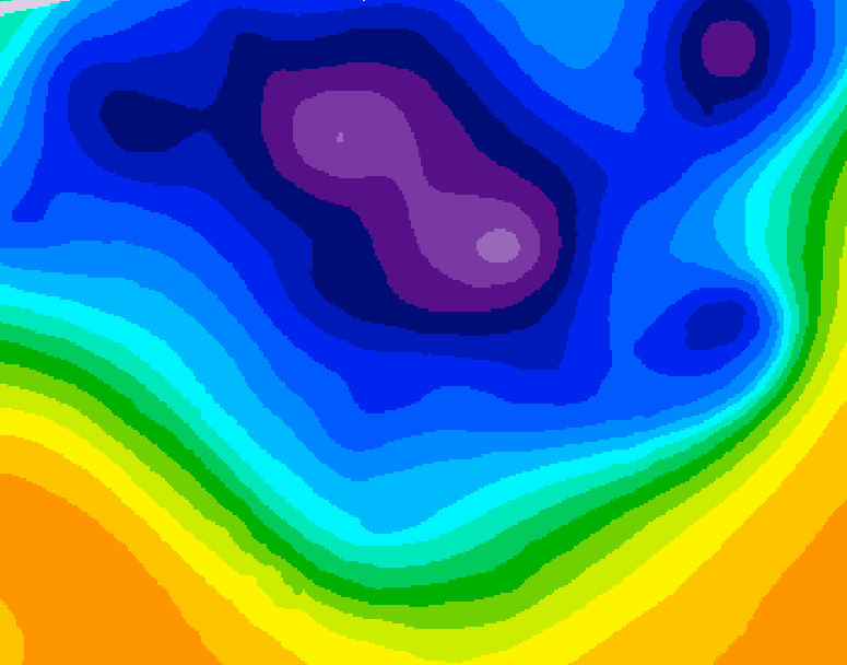 GDPS 500 millibar geopotential height 144 hour forecast chart for Canada based on 2026/03/09 1200Z data