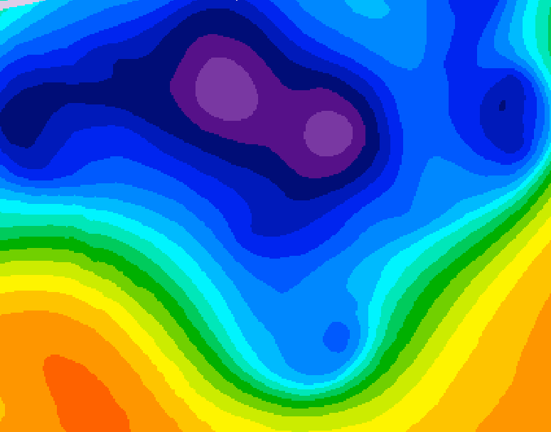 GDPS 500 millibar geopotential height 162 hour forecast chart for Canada based on 2026/03/09 1200Z data