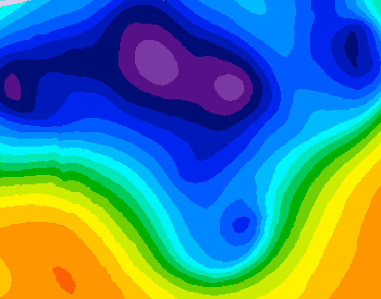 GDPS 500 millibar geopotential height 168 hour forecast chart for Canada based on 2026/03/09 1200Z data