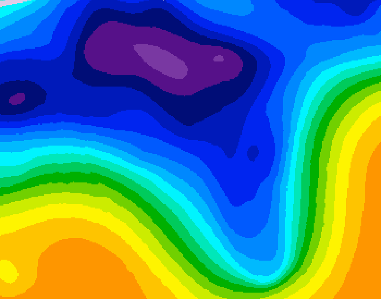 GDPS 500 millibar geopotential height 192 hour forecast chart for Canada based on 2026/03/09 1200Z data