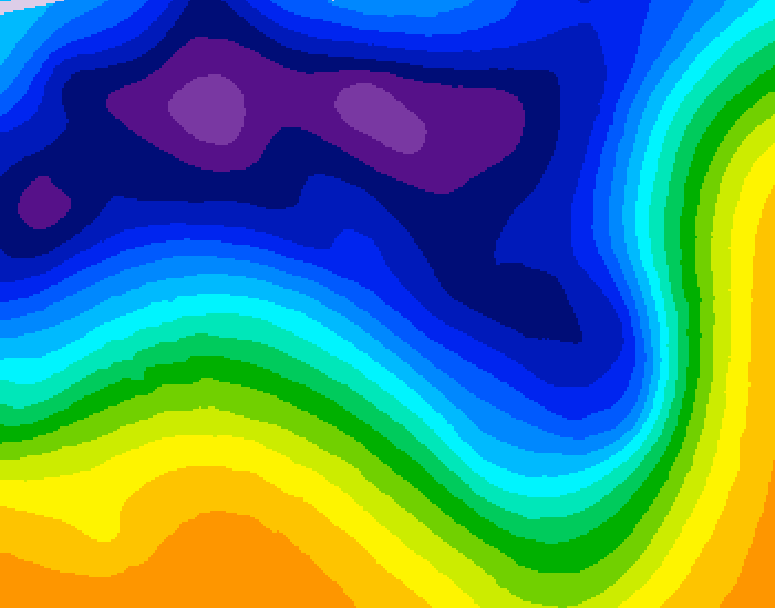 GDPS 500 millibar geopotential height 216 hour forecast chart for Canada based on 2026/03/09 1200Z data