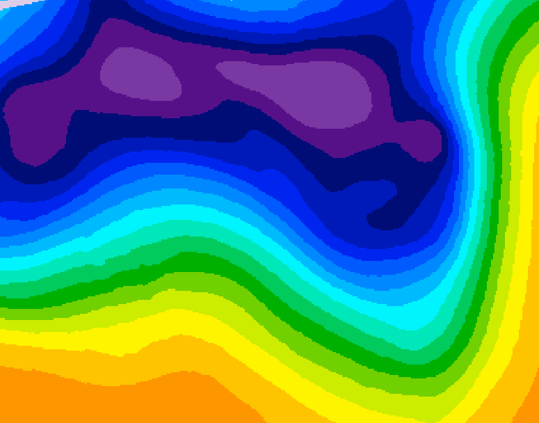 GDPS 500 millibar geopotential height 228 hour forecast chart for Canada based on 2026/03/09 1200Z data