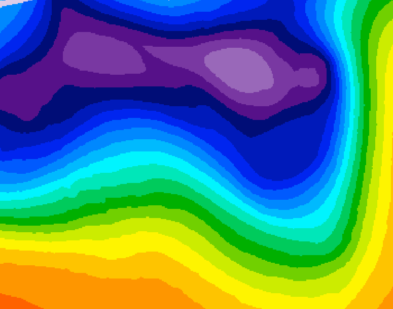 GDPS 500 millibar geopotential height 234 hour forecast chart for Canada based on 2026/03/09 1200Z data