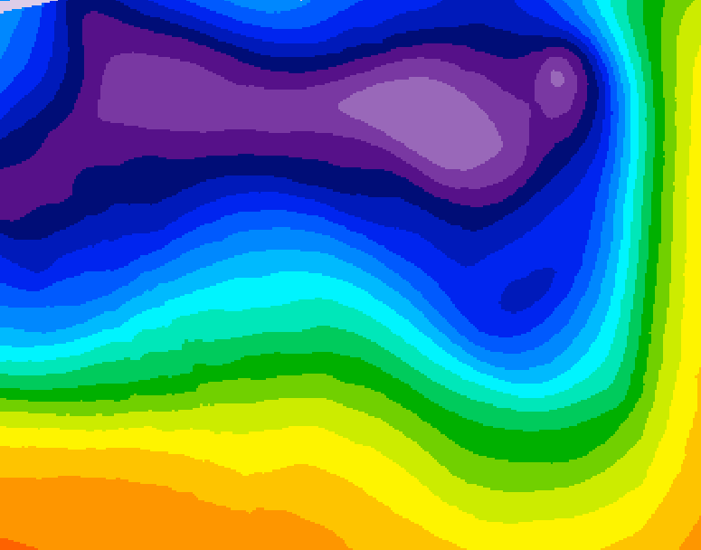 GDPS 500 millibar geopotential height 240 hour forecast chart for Canada based on 2026/03/09 1200Z data