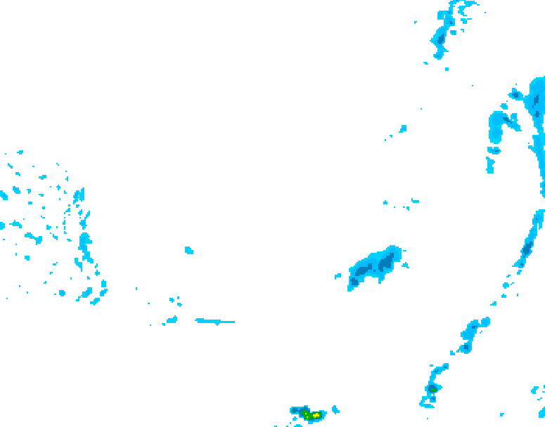 GDPS precipitation 018 hour forecast chart for Canada based on 2026/03/09 0000Z data