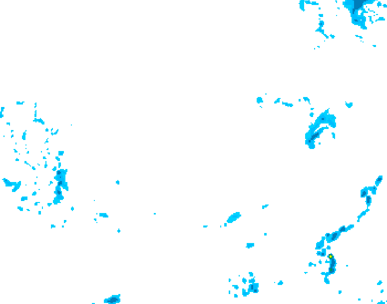 GDPS precipitation 036 hour forecast chart for Canada based on 2026/03/09 0000Z data