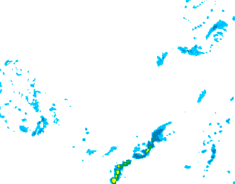 GDPS precipitation 054 hour forecast chart for Canada based on 2026/03/09 0000Z data