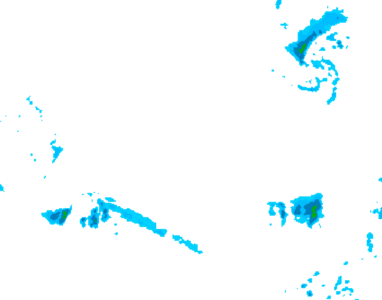 GDPS precipitation 132 hour forecast chart for Canada based on 2026/03/09 0000Z data
