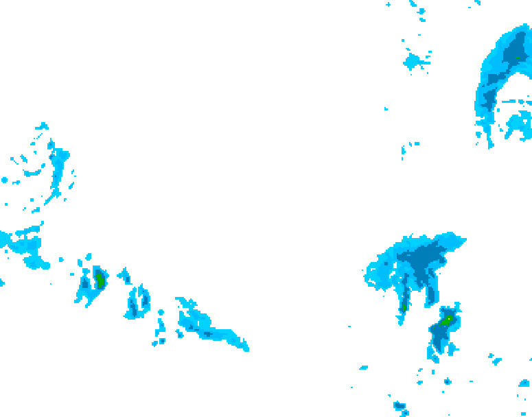GDPS precipitation 174 hour forecast chart for Canada based on 2026/03/09 0000Z data