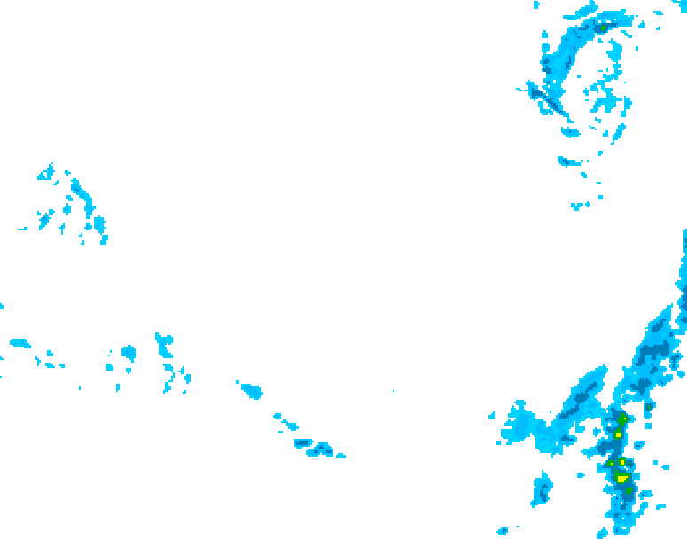 GDPS precipitation 222 hour forecast chart for Canada based on 2026/03/09 0000Z data