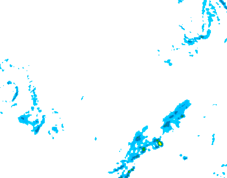 GDPS precipitation 054 hour forecast chart for Canada based on 2026/03/09 1200Z data