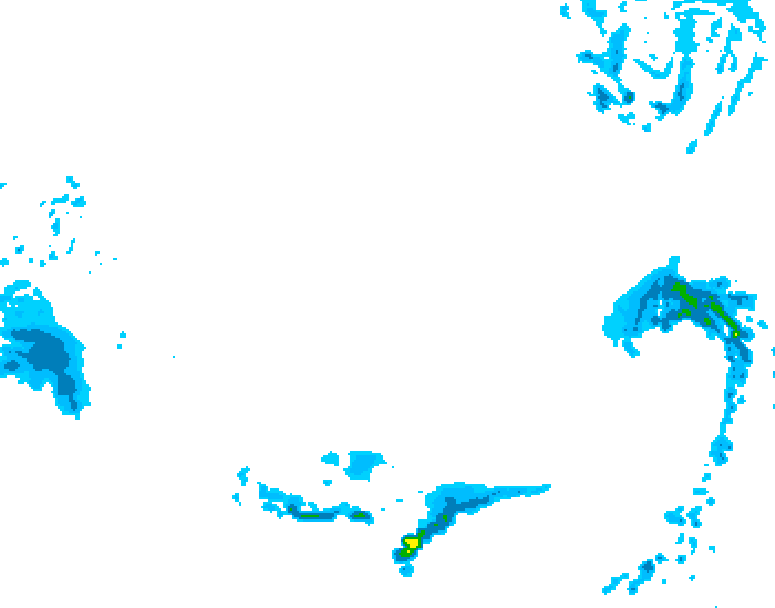 GDPS precipitation 138 hour forecast chart for Canada based on 2026/03/09 1200Z data