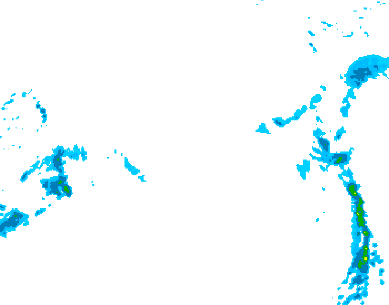GDPS precipitation 210 hour forecast chart for Canada based on 2026/03/09 1200Z data
