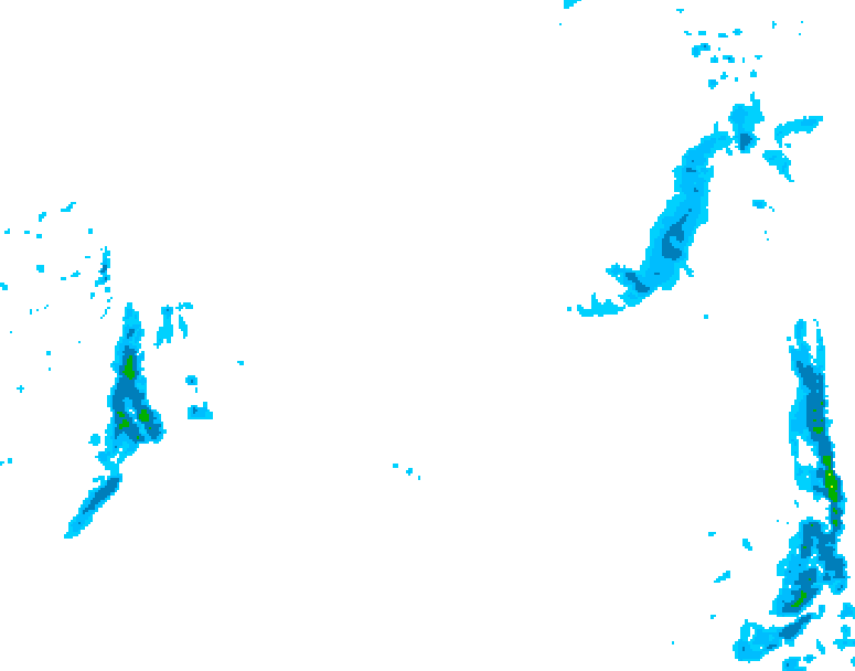 GDPS precipitation 222 hour forecast chart for Canada based on 2026/03/09 1200Z data