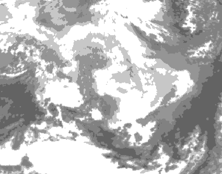 GDPS total cloud 234 hour forecast chart for Canada based on 2026/03/09 0000Z data