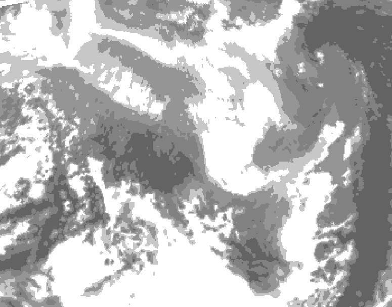 GDPS total cloud 234 hour forecast chart for Canada based on 2026/03/09 1200Z data