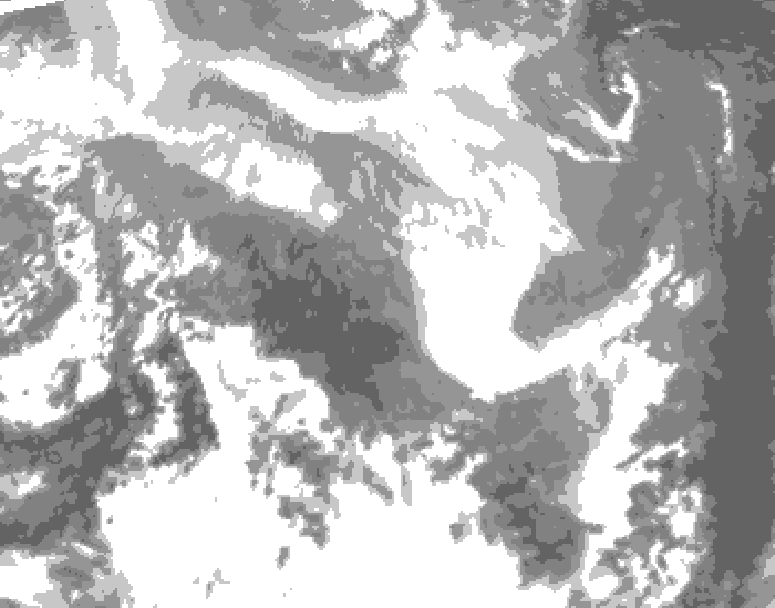 GDPS total cloud 240 hour forecast chart for Canada based on 2026/03/09 1200Z data
