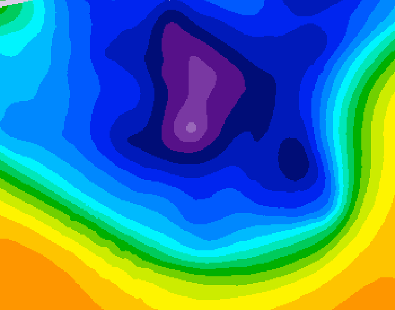GDPS 500 millibar geopotential height 084 hour forecast chart for Canada based on 2026/03/10 0000Z data