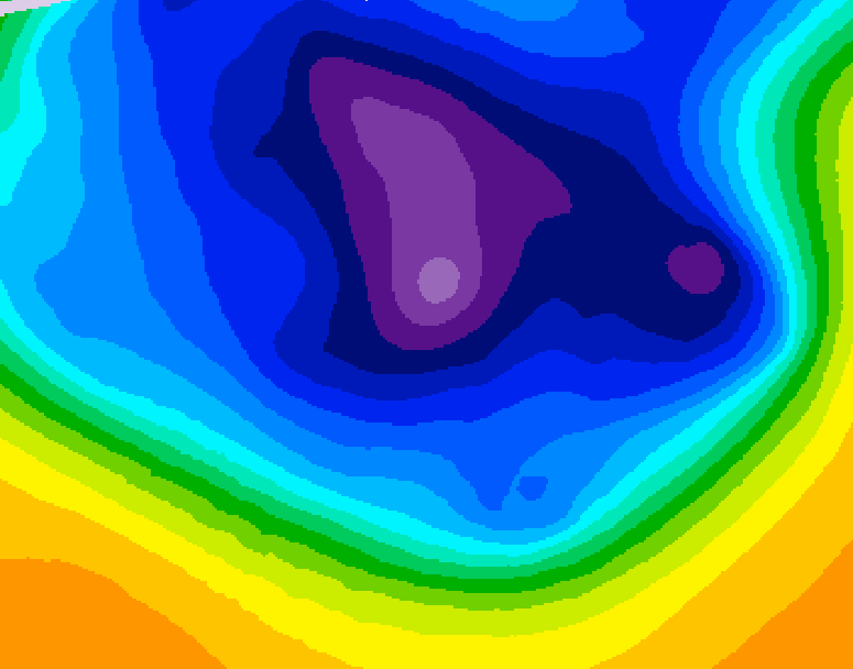 GDPS 500 millibar geopotential height 096 hour forecast chart for Canada based on 2026/03/10 0000Z data
