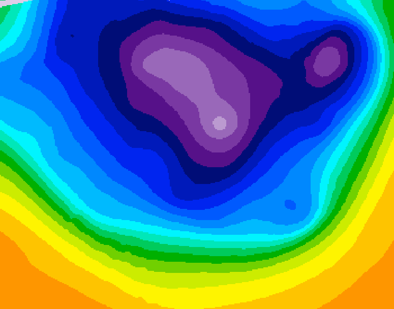 GDPS 500 millibar geopotential height 114 hour forecast chart for Canada based on 2026/03/10 0000Z data