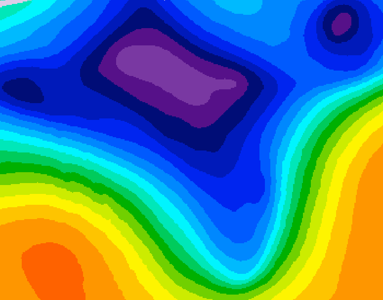 GDPS 500 millibar geopotential height 168 hour forecast chart for Canada based on 2026/03/10 0000Z data