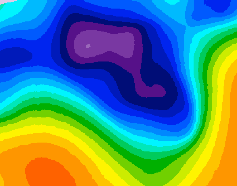 GDPS 500 millibar geopotential height 192 hour forecast chart for Canada based on 2026/03/10 0000Z data