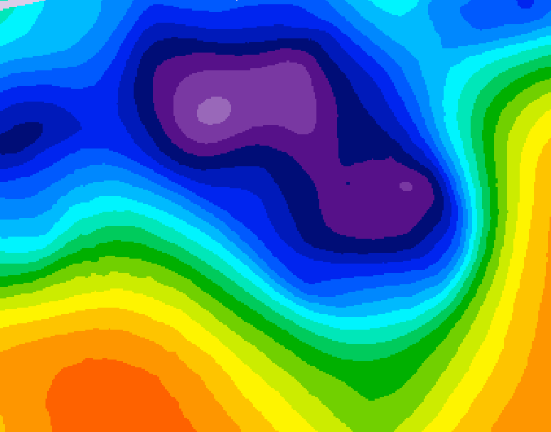 GDPS 500 millibar geopotential height 198 hour forecast chart for Canada based on 2026/03/10 0000Z data