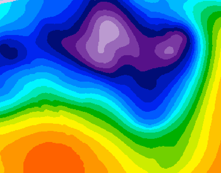 GDPS 500 millibar geopotential height 216 hour forecast chart for Canada based on 2026/03/10 0000Z data