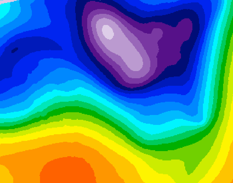GDPS 500 millibar geopotential height 240 hour forecast chart for Canada based on 2026/03/10 0000Z data