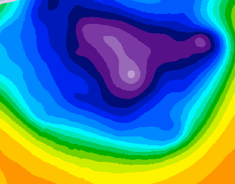 GDPS 500 millibar geopotential height 096 hour forecast chart for Canada based on 2026/03/10 1200Z data