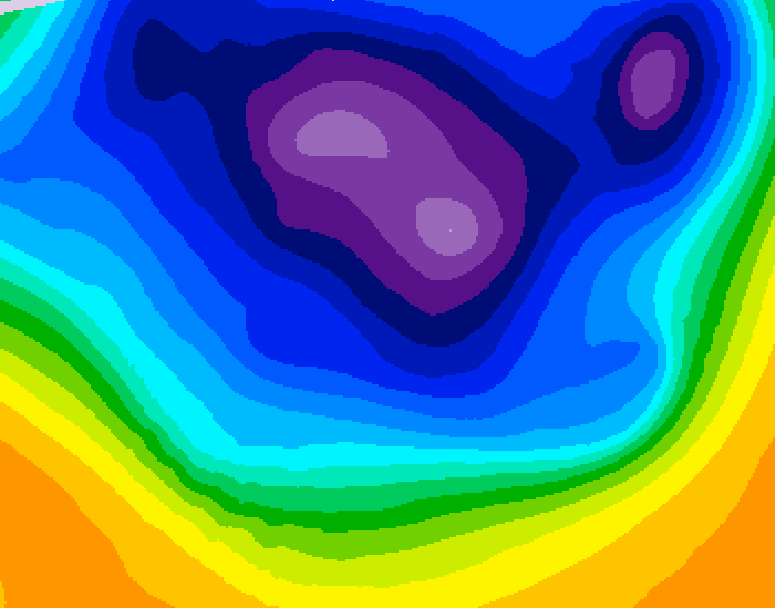 GDPS 500 millibar geopotential height 108 hour forecast chart for Canada based on 2026/03/10 1200Z data