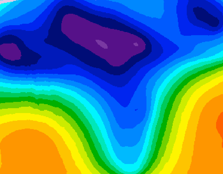 GDPS 500 millibar geopotential height 156 hour forecast chart for Canada based on 2026/03/10 1200Z data