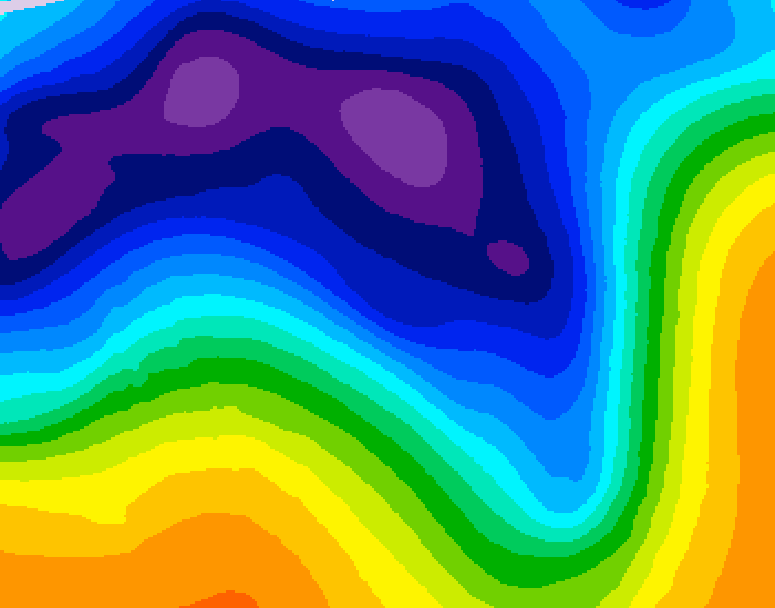GDPS 500 millibar geopotential height 192 hour forecast chart for Canada based on 2026/03/10 1200Z data