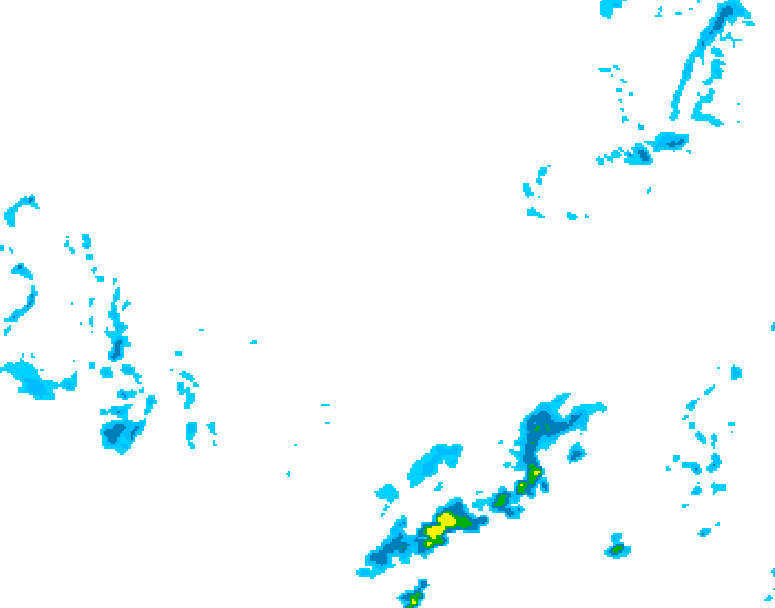 GDPS precipitation 036 hour forecast chart for Canada based on 2026/03/10 0000Z data