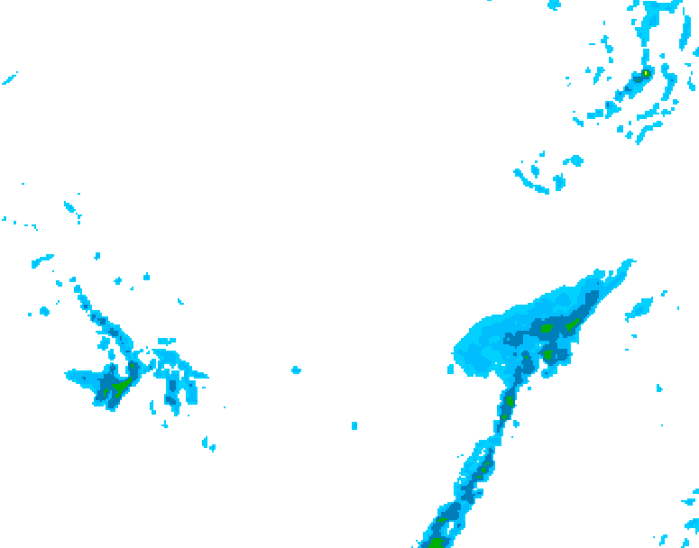 GDPS precipitation 054 hour forecast chart for Canada based on 2026/03/10 0000Z data