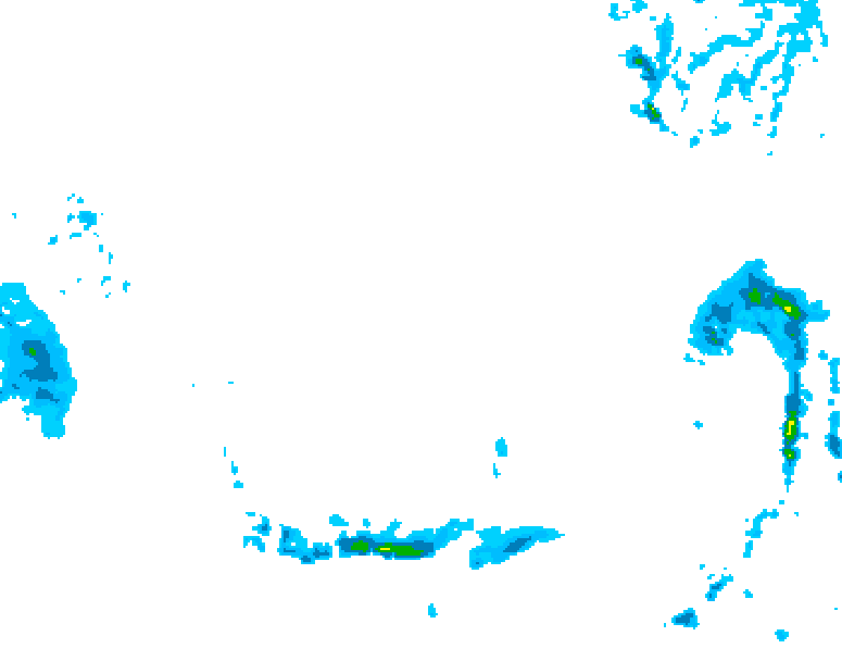 GDPS precipitation 126 hour forecast chart for Canada based on 2026/03/10 0000Z data