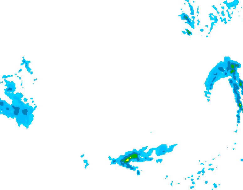 GDPS precipitation 132 hour forecast chart for Canada based on 2026/03/10 0000Z data
