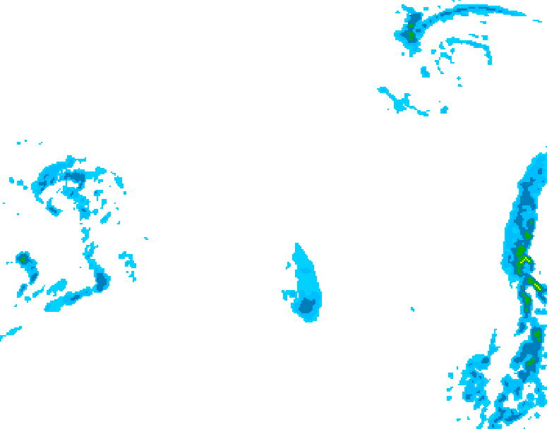 GDPS precipitation 228 hour forecast chart for Canada based on 2026/03/10 0000Z data