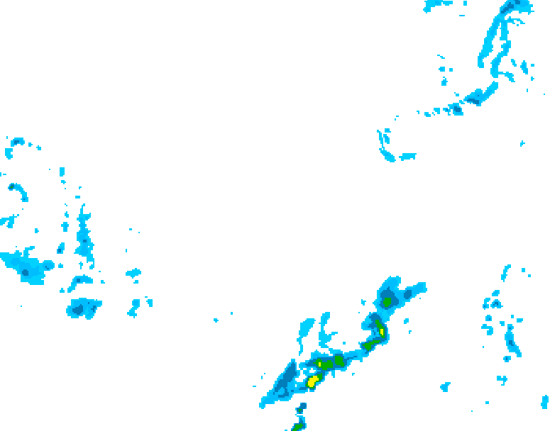 GDPS precipitation 024 hour forecast chart for Canada based on 2026/03/10 1200Z data