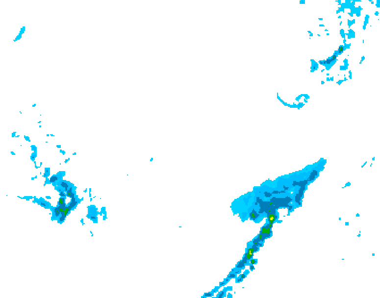 GDPS precipitation 036 hour forecast chart for Canada based on 2026/03/10 1200Z data