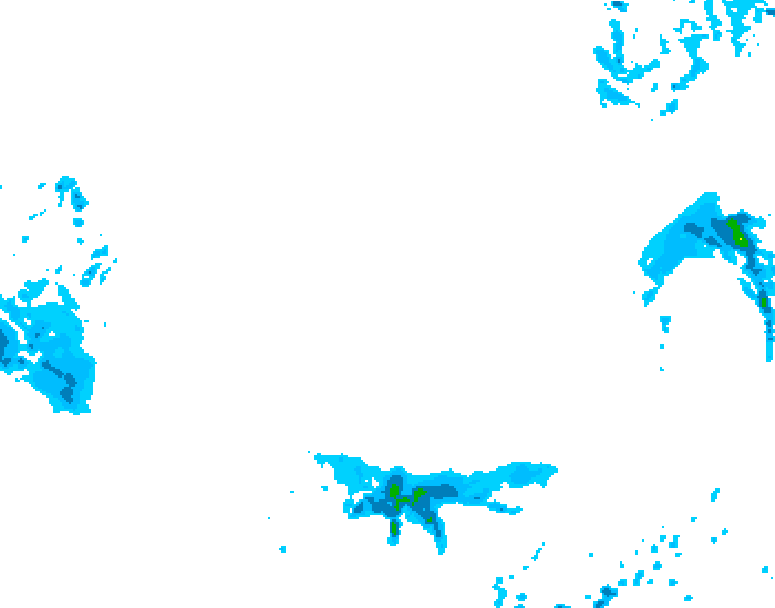 GDPS precipitation 120 hour forecast chart for Canada based on 2026/03/10 1200Z data