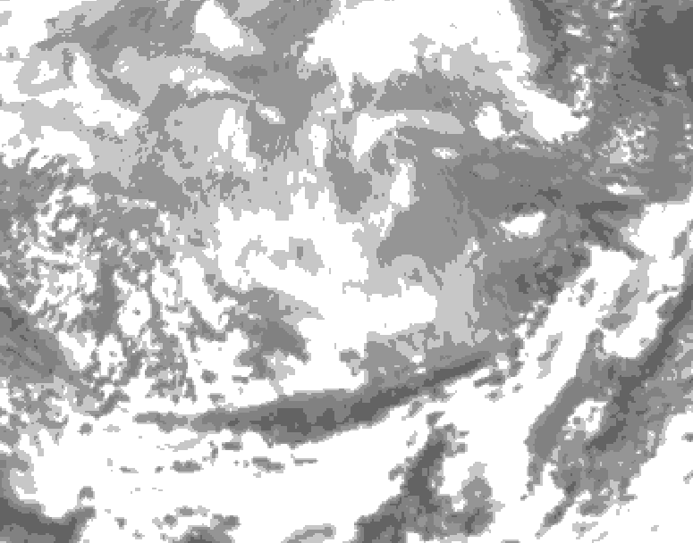GDPS total cloud 006 hour forecast chart for Canada based on 2026/03/10 0000Z data