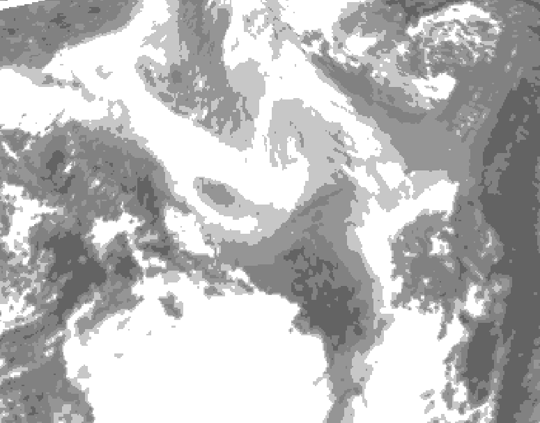 GDPS total cloud 234 hour forecast chart for Canada based on 2026/03/10 0000Z data