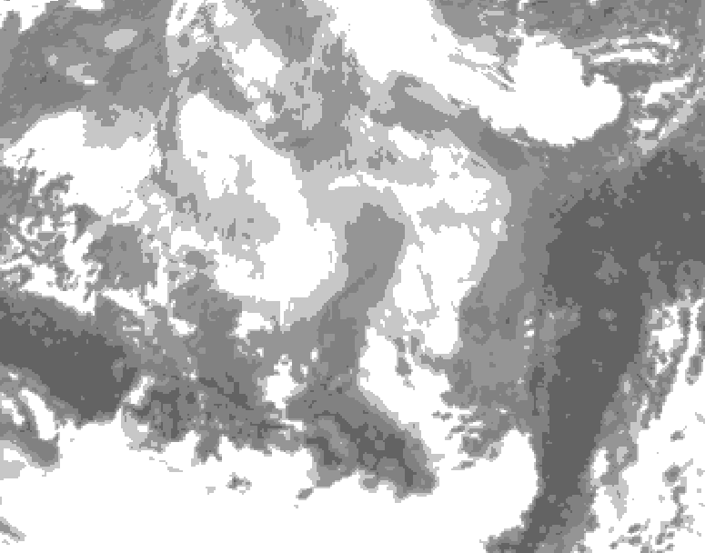 GDPS total cloud 060 hour forecast chart for Canada based on 2026/03/10 1200Z data