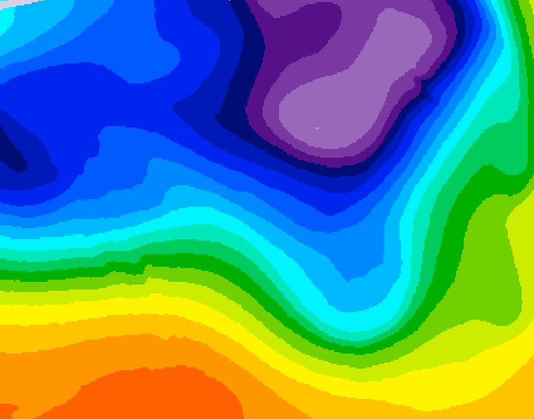 GDPS 500 millibar geopotential height 240 hour forecast chart for Canada based on 2026/03/11 0000Z data