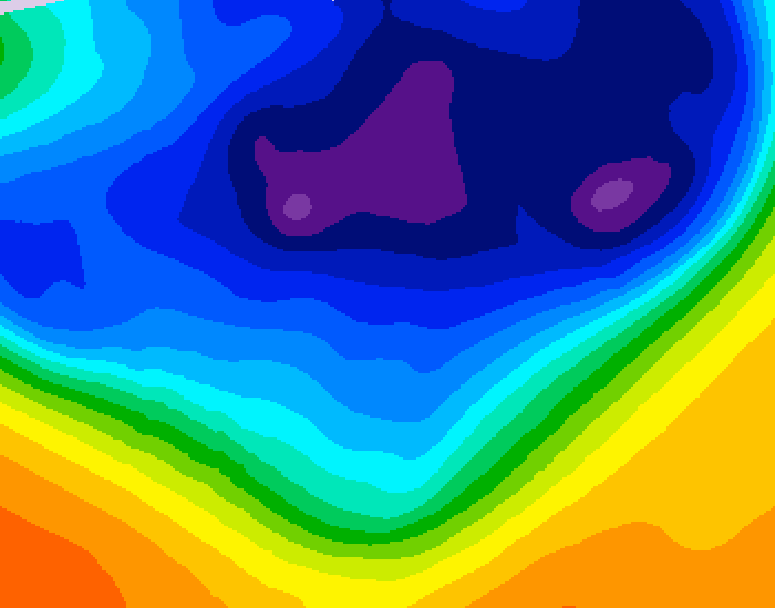 GDPS 500 millibar geopotential height 006 hour forecast chart for Canada based on 2026/03/11 1200Z data