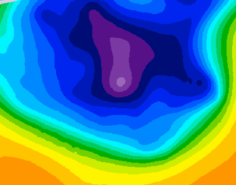 GDPS 500 millibar geopotential height 060 hour forecast chart for Canada based on 2026/03/11 1200Z data