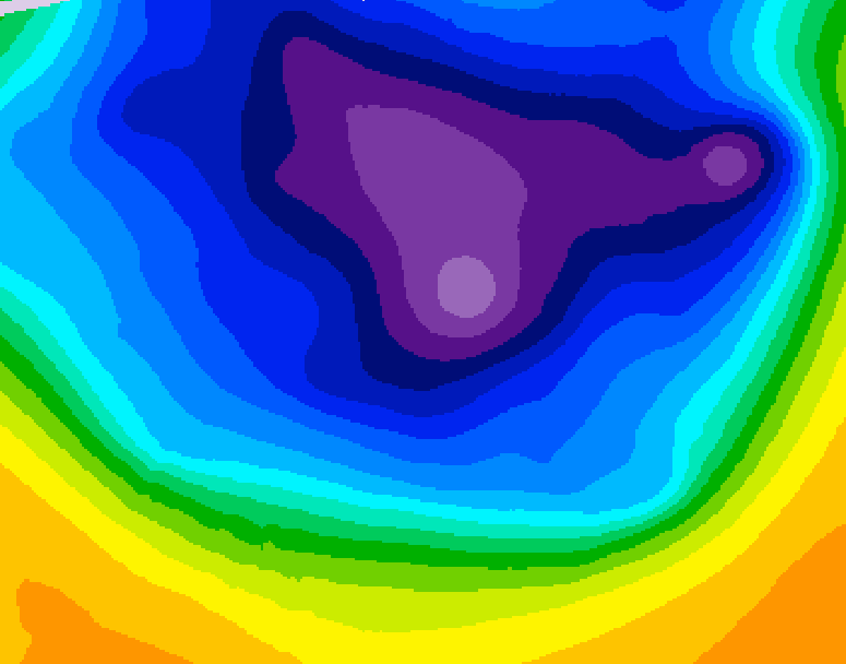 GDPS 500 millibar geopotential height 072 hour forecast chart for Canada based on 2026/03/11 1200Z data