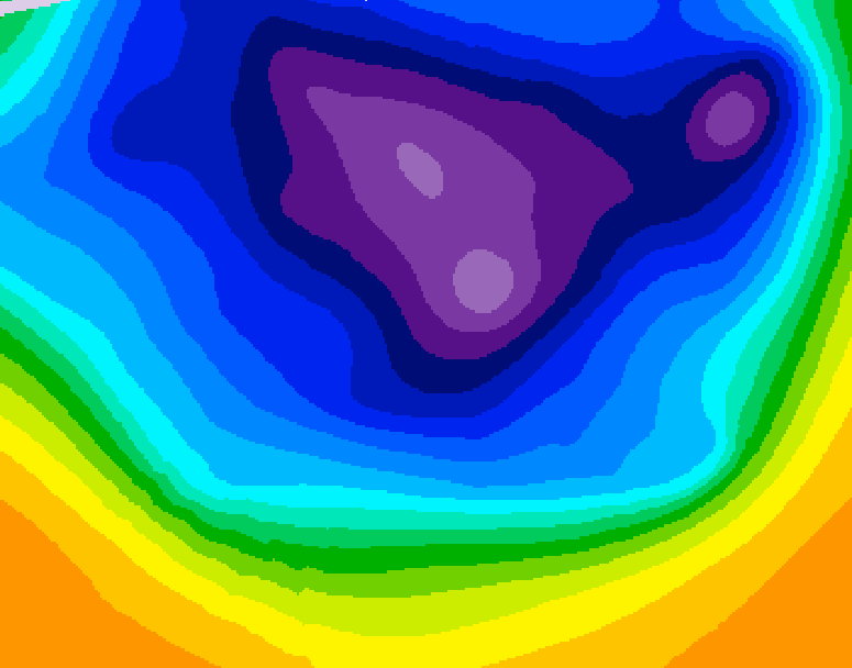 GDPS 500 millibar geopotential height 078 hour forecast chart for Canada based on 2026/03/11 1200Z data
