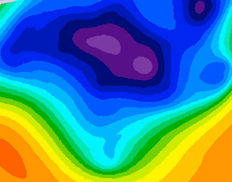 GDPS 500 millibar geopotential height 102 hour forecast chart for Canada based on 2026/03/11 1200Z data